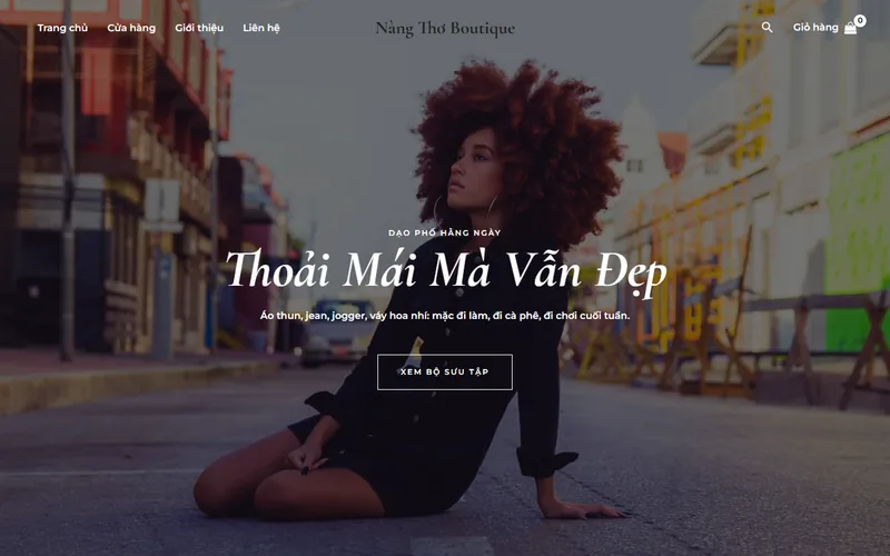 Web mẫu ngành Cửa hàng, shop do webdesigner.vn dựng